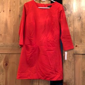 J. Crew Wool Red Dress